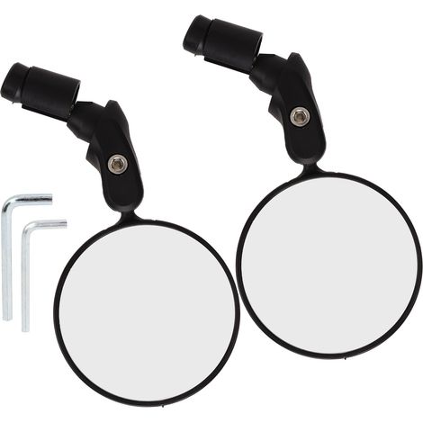 1 Paire Rétroviseurs Vélo Convexes Rétroviseurs Guidon Pliables Réglage 360 Degrés Universel (1/5)