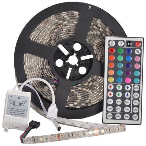 5m étanche 300 X 5050 Smd 12v Dc Bande Led Flexible Rgb (1/2)