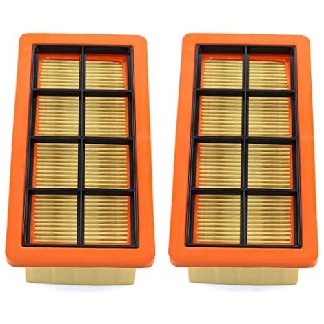 VURAHOME - Lot de 2 filtres plissés plats pour aspirateur à cendres Kärcher 6.415-953.0 AD2 AD3 AD4 Premium AD 3.000, AD 3.200 Filtre de Nettoyage de poussière de poussière Filtre daspirateur (1/5)