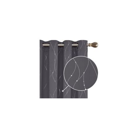 Lot de 2 rideaux occultants thermiques – Protection contre le froid et la lumière (1/5)