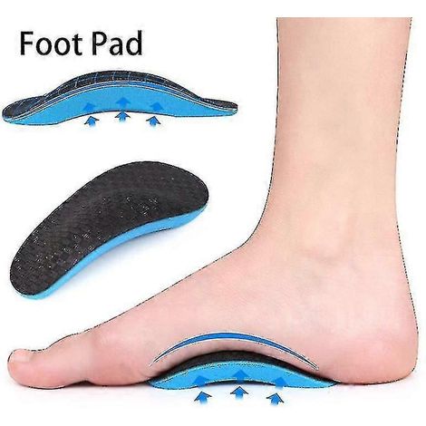 2 paires de semelles orthopédiques professionnelles de soutien de la voûte plantaire pour correcteurs de pieds plats-Kid