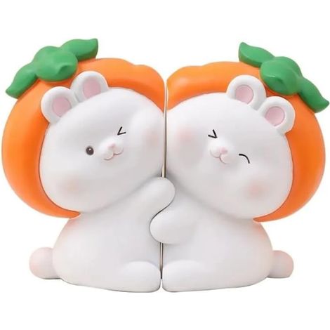 Serre-Livres Décoratifs en Forme Lapin Câlin Mignon, Serre-Livres Uniques pour Contenir des Livres, Bouchon Support Livre Créatif (1/5)