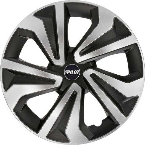 Vortexx - Set 4 copricerchi - 14" - Nero/Argento