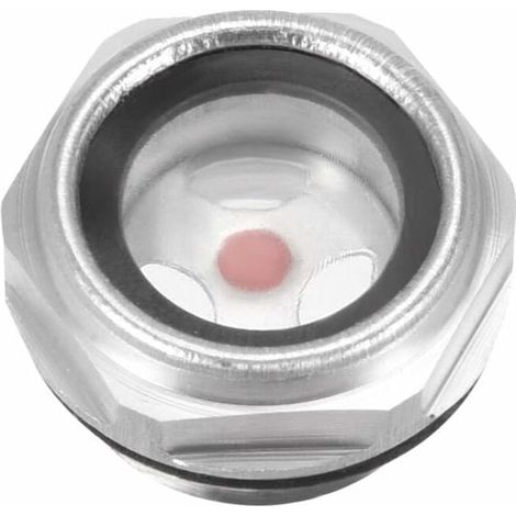 Jauge d'huile à verre avec raccord mâle 1/2 PT en alliage d'aluminium, bouchon de niveau d'huile pour compresseur d'air, voyant transparent avec joint torique, filetage standard, indicateur de liquide (1/3)