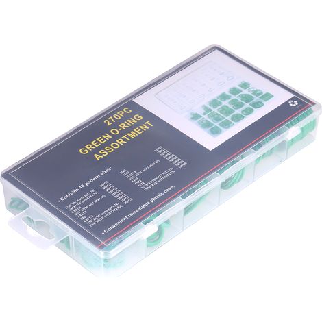 18 tailles 270pcs outils de joint torique vert de climatisation de remplacement de camion de voiture (1/5)