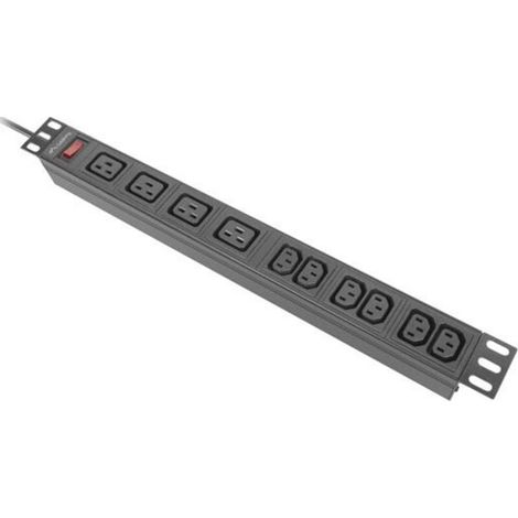 Unidad de distribución de energía (PDU) para rack de 19 pulgadas, 1U, 16 A, 2 m, 4 conectores C19, 6 conectores IEC C13 y C20, c (1/3)