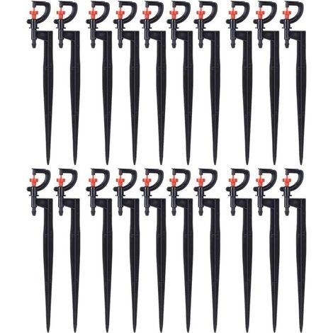 30 gouttes d’irrigation de type G Arroseurs rotatifs à 360 degrés, buses d’arrosage pour pelouse et jardin. (1/5)