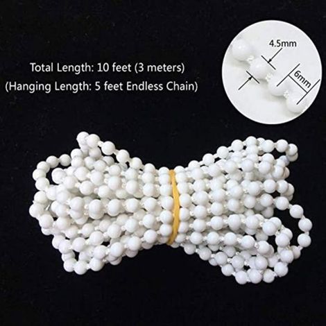 Tete De Store Enrouleur - 38 Mm - Pour Stores Interieurs - Kit Complet Avec Chaine A Billes 3 M - 1 Unite (1/5)