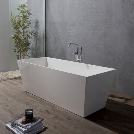 Quadratische Badewanne Freistehend York