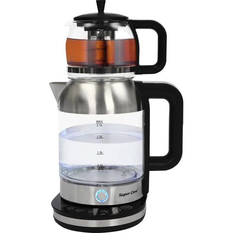 Türkischer Wasserkocher, großes 2,5-Liter-Fassungsvermögen, automatische Sicherheitsabschaltung (1/5)