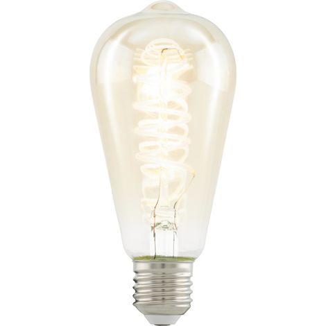 Lampadina Pera Led Filo Spirale Ambra E27 4W (1/2)