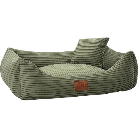 1 lit pour chien, velours côtelé, housse lavable, base antidérapante, grand chien, salon (1/5)