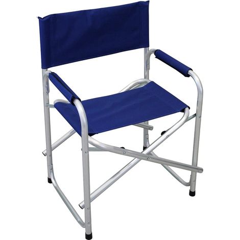 Sedia Regista Domus Alluminio/Poly Blu Cm 56X46 H.Cm 80 - 1 Pz (1/3)