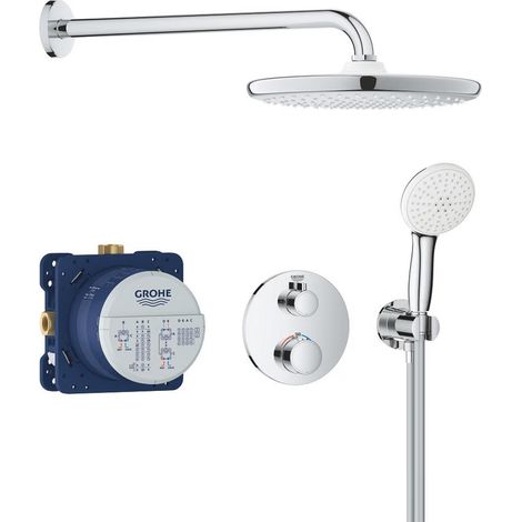 GROHE 34872000 Grohtherm Concealed Shower System with Tempesta 250 Chrome (1/3)
