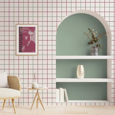 Papier peint raccordable - Toulouse - Multicolore - intissé : 150g/m² - 4 lés : 192x270cm (1/5)
