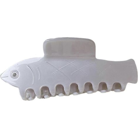 Pince à cheveux en forme de requin-baleine pour femme, en acide acétique, antidérapante, grande pince à cheveux pour l'arrière de la tête.-I (1/5)
