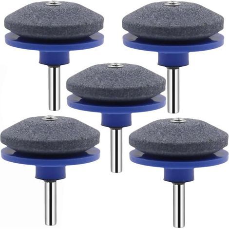 (Bleu)4PCS Aiguiseur de Lame de Tondeuse à Gazon,Aiguiseur Lame Tondeuse,Aiguiseur Chaine Tronconneuse,AffûTeur de Lame Universel (1/5)