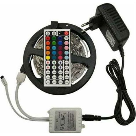 Bande LED RGB de 15 m à changement de couleur pour la maison, la cuisine, la chambre, le bar, avec télécommande infrarouge et mode DIY. (1/3)