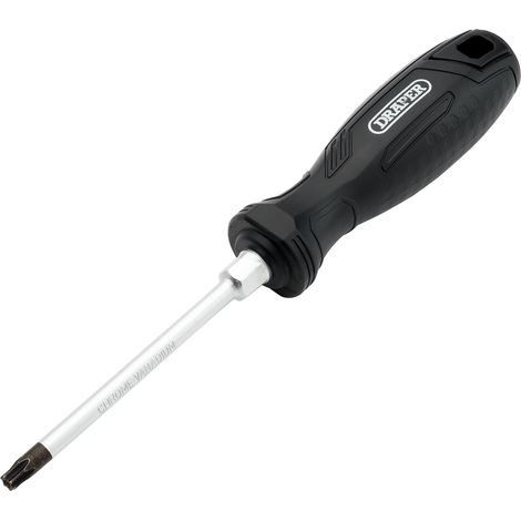 Draper T30HX 100mm Tamper-Resistant TX Hard Grip Screwdriver - Heavy-Duty, Precision, and Durable Tool for Security and Professional Use