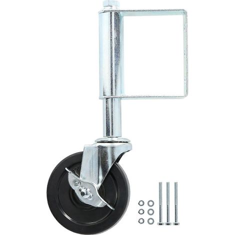Torrolle mit Federung, Multifunktions-Dämpfung, Aluminium, 4 Zoll, 75 kg Tragfähigkeit (Weiß)