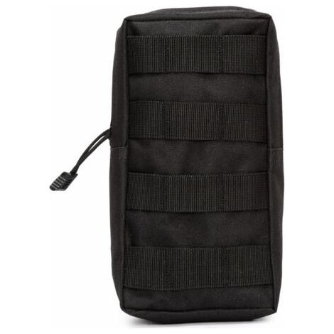 BUNTHAUS Taktische Tasche, Mini-Militärtasche, kleine Zubehörtasche mit Molle-System für Jagd, Trekking, Schwarz (1/5)