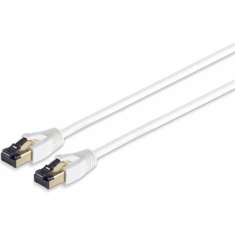 S-IMPULS Patchkabel CAT 8.1, F/FTP, LSZH, weiß, 1,5 m