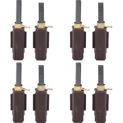8x balais de charbon de moteur d'aspirateur 2311480 pour outils d'agneau Ametek (1/2)