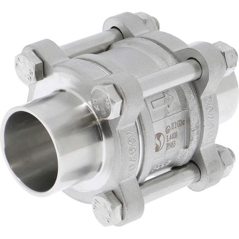 Clapet de non retour à disque inox à souder BW PN63 - Série 381ISO Ø25