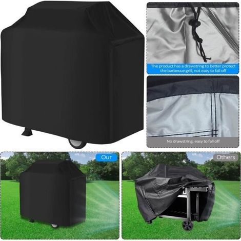 145 x 61 x 117 cm – Telo di copertura per barbecue da esterno, copertura per piastra barbecue, telo per barbecue, 190T (1/5)