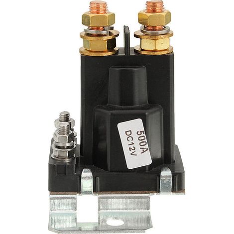 Relais de démarrage de voiture 12V500A, relais d'arrêt automatique à courant élevé à 4 broches, une pièce (1/4)