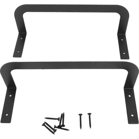 2PCS Mattress Retainer Bar Bracket Steel Anti Slip Mattress Gripper Stabilizer Slide Stopper for Bedroom Bed Frame Black (1/5)