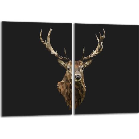 Glasschutzplatte für den Herd 2x40x52 Hirsch (1/5)