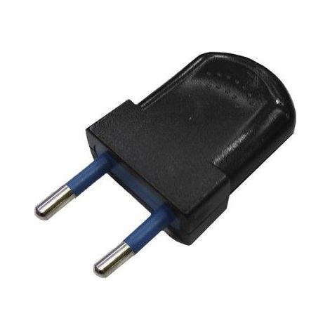 Packung mit 2 Einheiten bipolarer schwarzer europäischer Stecker 10 A 4 mm 250 V