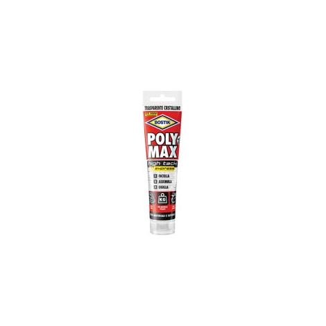 POLYMAX HIGH TACK EXPRESS TRASPARENTE- - gr.115 - 3 blister BOSTIK