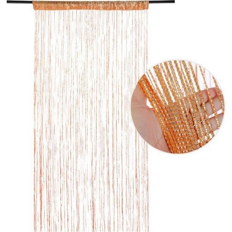 90cm x 200cm Rideaux Paillette Frange Panneau Fly Écran Pièce Diviseur Gland Rideau pour Portes, Porte,Windows,Maison Décoration, Événement Décoration (1/3)