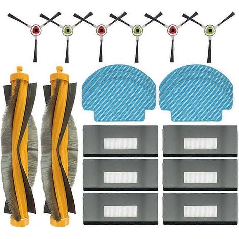 Zubehör für Ecovacs Deebot M80 / M80 Pro DT85 DT83 DM81 DM85 Staubsauger: Hauptseitenbürste, HEPA-Filter, Reinigungstuch (1/5)