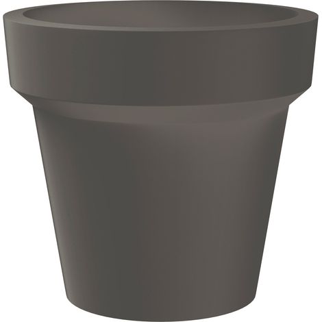 Vaso Ø115x105 cm in Resina Arkema POT M Dove Gray (1/2)