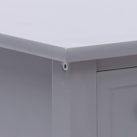 vidaXL Tavolino Laterale Grigio 40x40x40 cm in Legno di Paulownia (1/5)