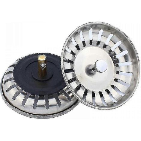 Ensemble de paniers filtrants compatibles Blanco pour évier (paquet de 2, acier inoxydable) (1/5)