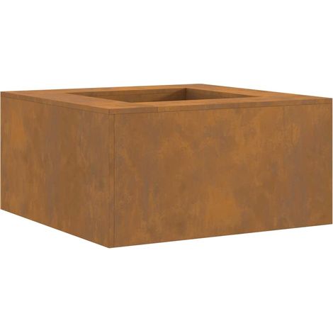 Braise Marron 80 x 80 x 40 cm Acier résistant aux intempéries CFW797916 (1/5)