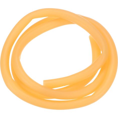 Tube en Caoutchouc Naturel de Latex, 1/4" [6mm] ID x 3/8" [10mm] OD Longueur de 3 Pieds Tuyau en Latex pour Maison/Laboratoire, Tubes de Bande Hautement Élastiques [Jaune] (1/5)