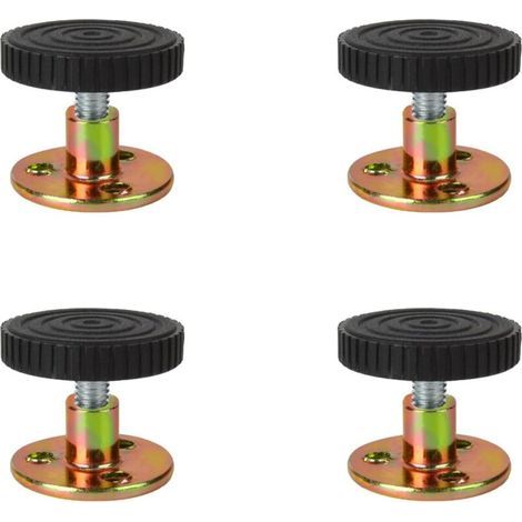 Anti-Wackel-Bettgestell für Bett und Sofa, Stabilisatoren, Bettseitenbefestigungen, Schwarz, 4 Stück (33-40 mm) (1/5)