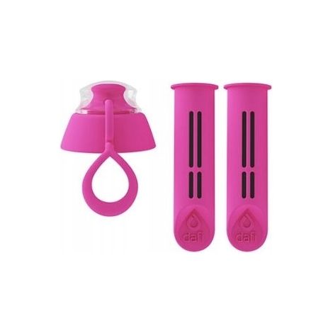 Filtro insertable para botella Dafi, rosa, 2 unidades + tapa