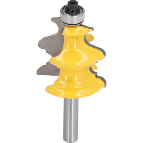 Fraise à défoncer pour cadres photo, en acier au carbone allié, pour moulures de porte et travail du bois, diamètre 38 mm (1/4 po).