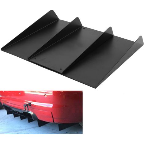 Aileron arrière ABS noir, diffuseur, pièce universelle pour voiture modifiée (1/4)