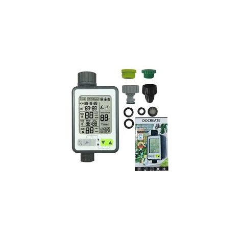 Programmateur d'arrosage intelligent pour Jardin avec Capteur de Pluie - Minuterie d'Eau Automatique - 3 modes, réglage durée/date, protection batterie,anti-pluie (1/5)