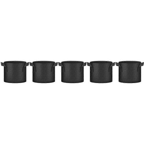 Plante Grow Bags 5 Gallon Tomato jardinière pots 6 lot avec poignées non Woven tissu Gardening jardinière pour légume A (1/5)