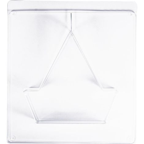 Moule forme Voilier, plastique PET transparent, 1 pce., petit format 19X18cm, béton créatif, poudre de coulée, cire, savon, réutilisable (1/4)