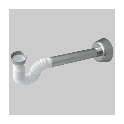SIFONE PER LAVABI E BIDET IN PP (BREVETTATO)  11/4  Bianco/Cromato     BONOMINI