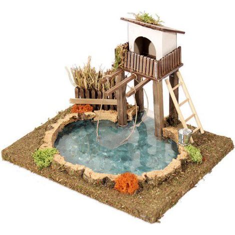 LAGHETTO CON TRABUCCO PER PRESEPE